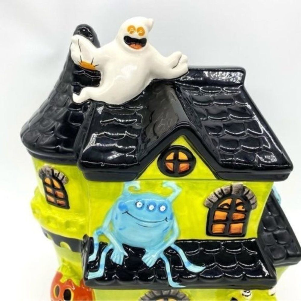 Target Halloween 2009 Ceramic Haunted House Cookie Jar - Picture 2 of 14